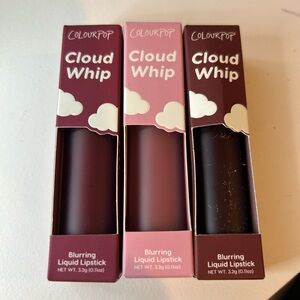 NEW IN BOX Colorpop 3 pc Cloud Whip Lipstick